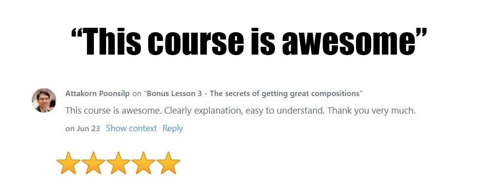 attakkorn This course is awesome Tim shields photography reviews